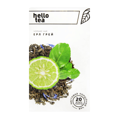 Чай Пакетированный Черный Hello Tea Эрл Грей 40g - Retromagaz