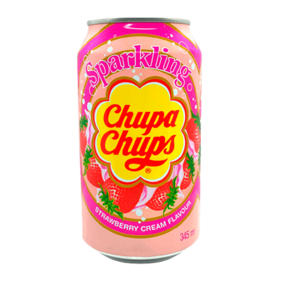 Напій Chupa Chups Strawberry & Cream Flavour 345ml - Retromagaz