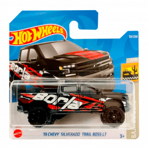 Машинка Базовая Hot Wheels '19 Chevy Silverado Trail Boss LT Baja Blazers 1:64 HCT49 Black