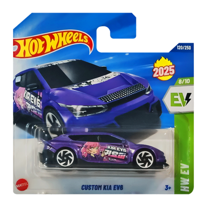 Машинка Базова Hot Wheels Custom Kia EV6 EV 1:64 HYW22 Purple - Retromagaz