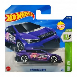 Машинка Базова Hot Wheels Custom Kia EV6 EV 1:64 HYW22 Purple - Retromagaz