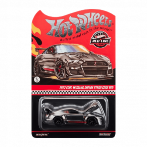 Машинка Premium Hot Wheels 2022 Ford Mustang Shelby GT500 Code Red Red Line Club RLC 1:64 HWF05 Silver