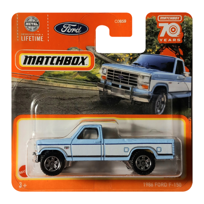 Машинка Большой Город Matchbox 1986 Ford F-150 Highway 1:64 HYC15 Blue - Retromagaz