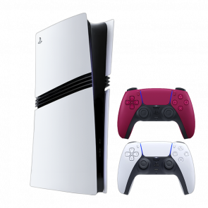 Набір Консоль Sony PlayStation 5 Pro 2TB White Новий  + Геймпад Бездротовий DualSense Cosmic Red