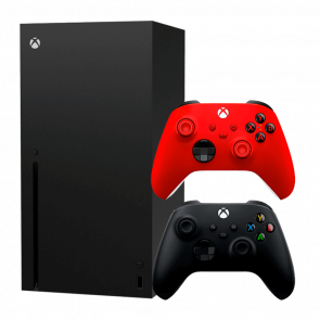 Набір Консоль Microsoft Xbox Series X 1TB Black Новий  + Геймпад Бездротовий Controller Pulse Red