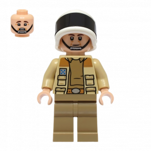 Фигурка Lego Повстанец Captain Antilles Dark Tan Shirt Large Rank Badge Star Wars sw1328 75387 Новый