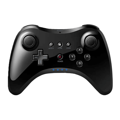 Геймпад Беспроводной RMC Wii U Pro Controller Black Б/У - Retromagaz