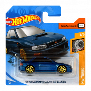 Машинка Базова Hot Wheels '98 Subaru Impreza 22B STi-Version Turbo 1:64 GHB42 Blue