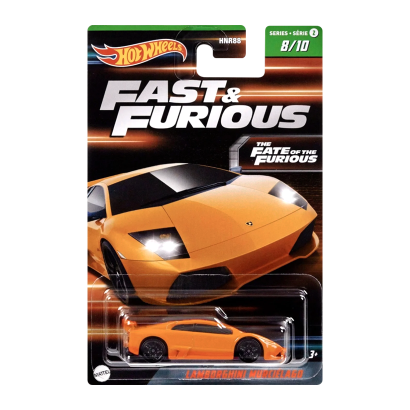 Тематична Машинка Hot Wheels Lamborghini Murcielago Fast & Furious 1:64 HNR88/HNT08 Orange - Retromagaz