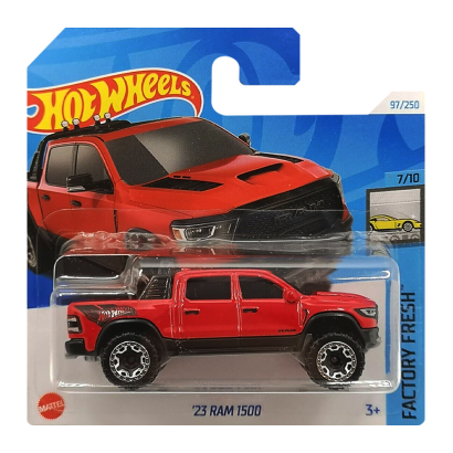 Машинка Базовая Hot Wheels '23 Ram 1500 Factory Fresh 1:64 HXB33 Red - Retromagaz