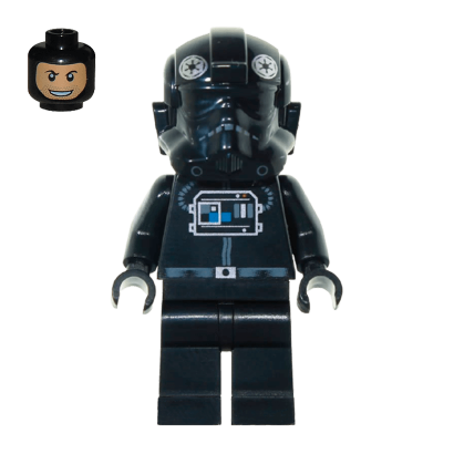 Фігурка Lego Імперія TIE Fighter Pilot Patterned Head Star Wars sw0268a Б/У - Retromagaz