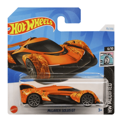 Машинка Базовая Hot Wheels McLaren Solus GT Modified 1:64 HTD14 Orange - Retromagaz