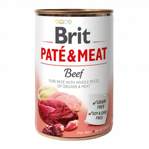 Влажный Корм для Собак Brit Care Pate & Meat Говядина и Индейка 400g