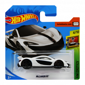 Машинка Базова Hot Wheels McLaren P1 Exotics 1:64 FJY00 White - Retromagaz