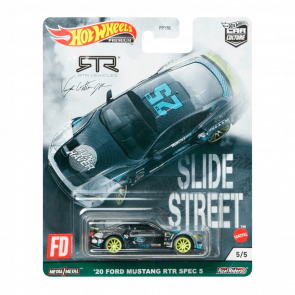 Машинка Premium Hot Wheels '20 Ford Mustang RTR Spec 5 Slide Street 1:64 GRJ80 Black - Retromagaz