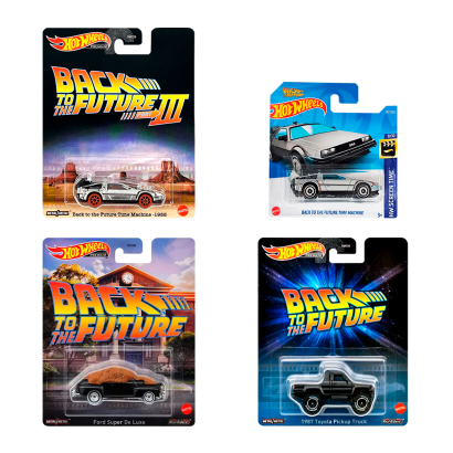 Набор Машинка Hot Wheels Back to the Future HCV54 HCP22 HKC20 HKC25 4шт - Retromagaz