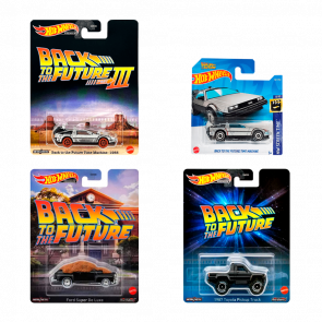 Набор Машинка Hot Wheels Back to the Future HCV54 HCP22 HKC20 HKC25 4шт