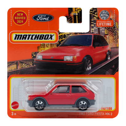 Машинка Большой Город Matchbox 1983 Ford Fiesta MK 2 Metro 1:64 HVN48 Red - Retromagaz