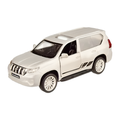 Машинка Автопром Toyota Land Cruiser Prado 1:43 Silver - Retromagaz