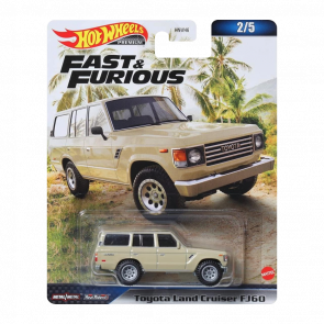 Машинка Premium Hot Wheels Toyota Land Cruiser FJ60 Fast & Furious 1:64 HNW46/HNW53 Tan