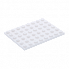 Пластина Lego Звичайна 6 x 8 3036 303601 White 4шт Б/У - Retromagaz