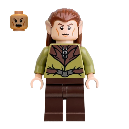 Фігурка Lego The Hobbit Mirkwood Elf Guard Hair Films lor053 Б/У - Retromagaz