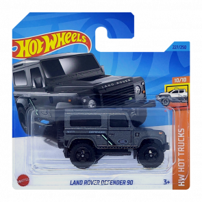 Машинка Базовая Hot Wheels Land Rover Defender 90 Hot Trucks 1:64 HKJ05 Dark Grey - Retromagaz