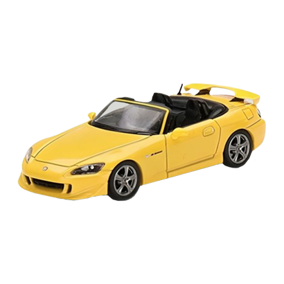 Машинка Premium MINI GT Honda S2000 Type S 1:64 Yellow - Retromagaz