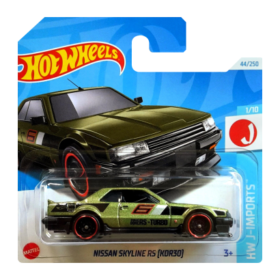 Машинка Базовая Hot Wheels Nissan Skyline RS (KDR30) J-Imports 1:64 HTD06 Green - Retromagaz