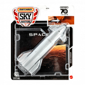 Тематична Машинка Matchbox SpaceX Starship Sky Busters 1:64 HVM51 Silver - Retromagaz