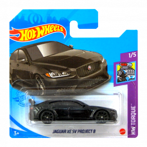 Машинка Базовая Hot Wheels Jaguar XE SV Project 8 Torque 1:64 GTB90 Black