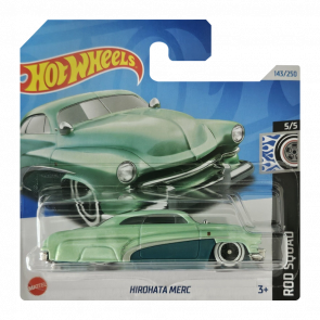 Машинка Базова Hot Wheels Hirohata Merc Rod Squad 1:64 HRY69 Green - Retromagaz