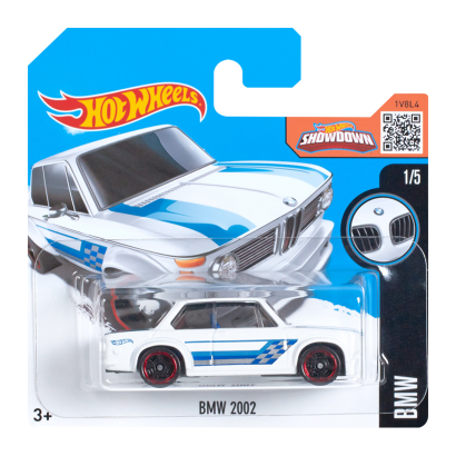 Машинка Базовая Hot Wheels BMW 2002 BMW 1:64 DHX60 White - Retromagaz