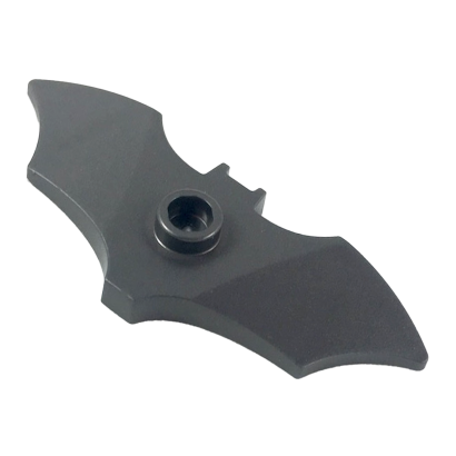 Оружие Lego Метательное 2шт Batarang Wide with Stud on Front 37720e 6236812 Pearl Dark Grey Б/У - Retromagaz