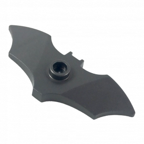 Оружие Lego Метательное 2шт Batarang Wide with Stud on Front 37720e 6236812 Pearl Dark Grey Б/У