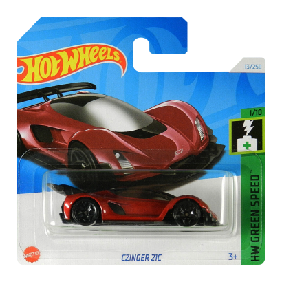 Машинка Базовая Hot Wheels Czinger 21C Green Speed 1:64 HTC92 Red - Retromagaz