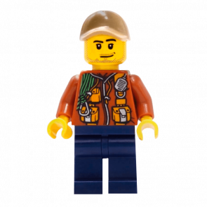 Фигурка Lego Jungle 973pb2756 Explorer Dark Orange Jacket with Pouches City cty0820 Б/У