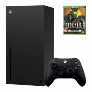 Набір Консоль Microsoft Xbox Series X 1TB Black Б/У  + Гра S.T.A.L.K.E.R. 2: Серце Чорнобиля (Heart of Chornobyl) Limited Edition Українська Озвучка Новий - Retromagaz