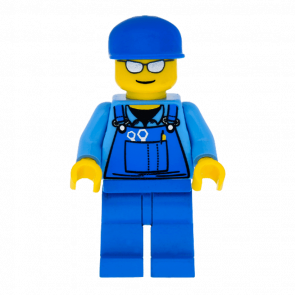 Фигурка Lego People 973pb0410 Overalls with Tools in Pocket Blue City cty0114 Б/У