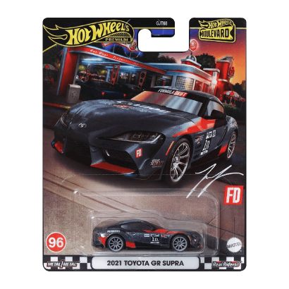 Машинка Premium Hot Wheels 2021 Toyota GR Supra Boulevard 1:64 HRT56 Grey - Retromagaz