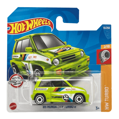 Машинка Базовая Hot Wheels '85 Honda City Turbo II Turbo 1:64 HCV25 Green - Retromagaz