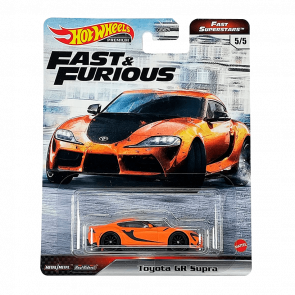 Машинка Premium Hot Wheels Toyota GR Supra Fast & Furious 1:64 GRL80 Orange