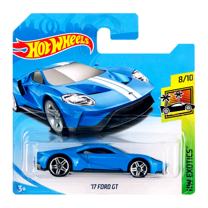 Машинка Базовая Hot Wheels '17 Ford GT Exotics 1:64 FJY04 Blue - Retromagaz