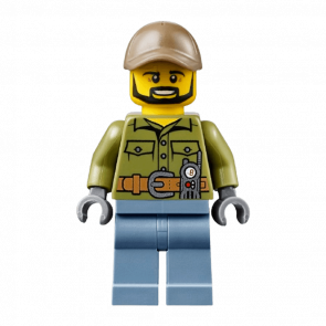 Фигурка Lego Volcano Explorers 973pb2454 Male Shirt with Belt and Radio City cty0695 Б/У