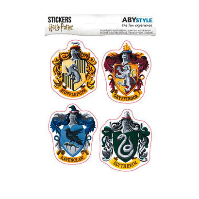 Наклейка Wizarding World Набір Стікерів Harry Potter Hogwarts Houses A5 - Retromagaz