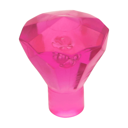 Скеля Lego Коштовність Jewel 24 Facet 1 x 1 30153 28556 4129917 6247796 Trans-Dark Pink 10шт Б/У - Retromagaz