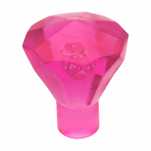 Скала Lego Драгоценность Jewel 24 Facet 1 x 1 30153 28556 4129917 6247796 Trans-Dark Pink 10шт Б/У