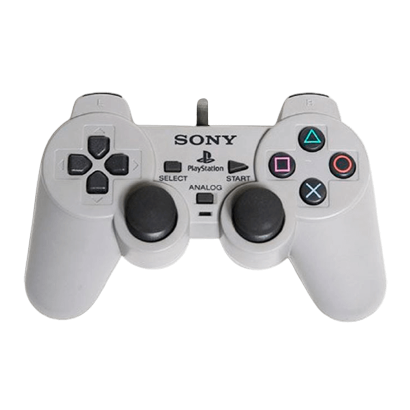 Геймпад Дротовий Sony PlayStation 1 SCPH-1200 DualShock Grey 2m Б/У - Retromagaz