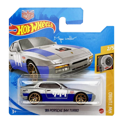 Машинка Базовая Hot Wheels '89 Porsche 944 Turbo Magnus Walker Turbo 1:64 GRY56 Silver - Retromagaz