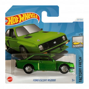 Машинка Базова Hot Wheels Ford Escort RS2000 Super Treasure Hunt STH Factory Fresh 1:64 HTF30 Green - Retromagaz